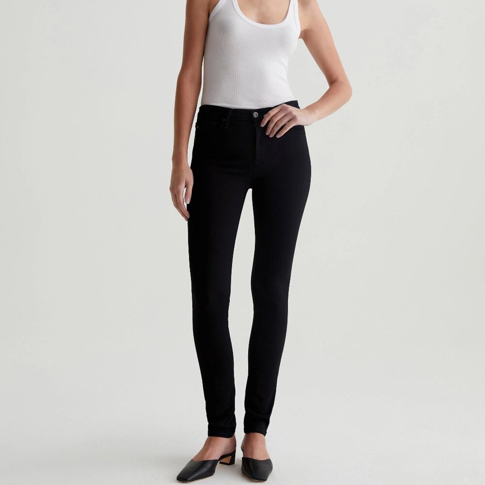 Prima Mid-Rise Cigarette Jean in Black, Adriano Goldschmied, Size 26R